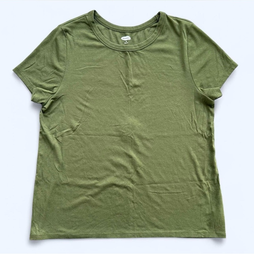 Old Navy Slim Fit Short Sleeve Crewneck Tee in Green Size XXL